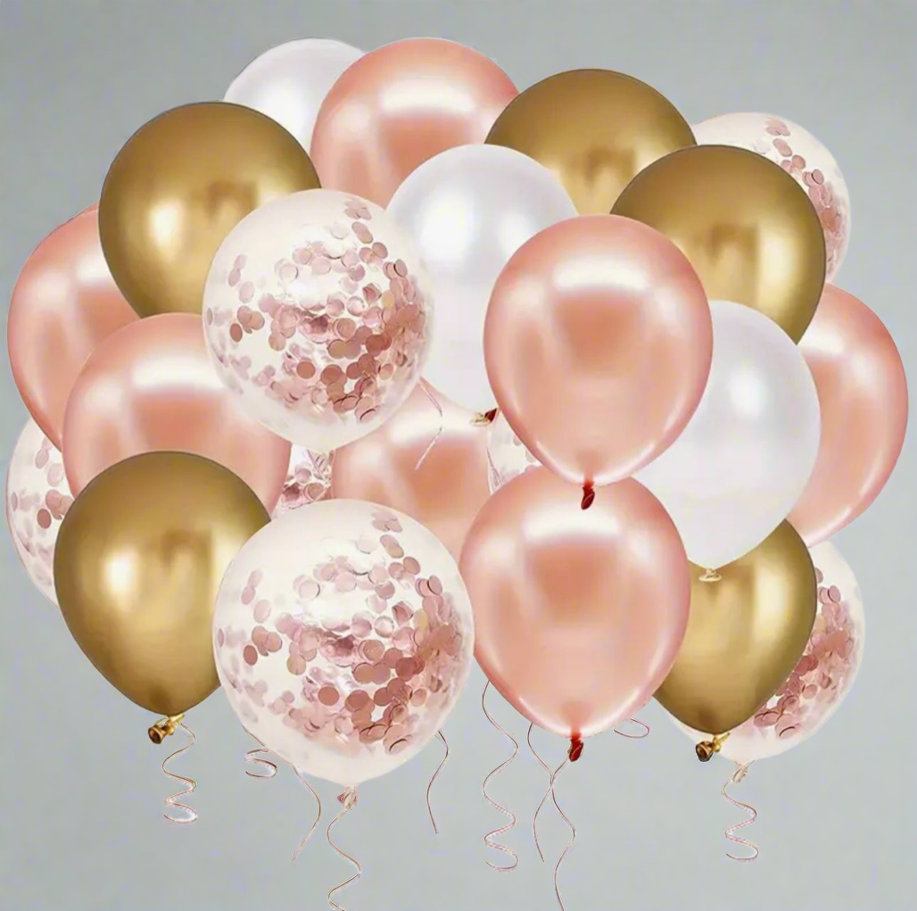 Balloon Bundle with Confetti (50 Pieces)