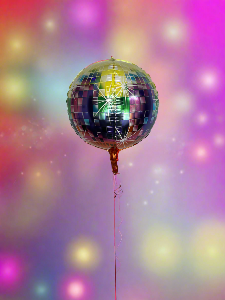 Disco Ball Foil Balloons (3 Pieces)