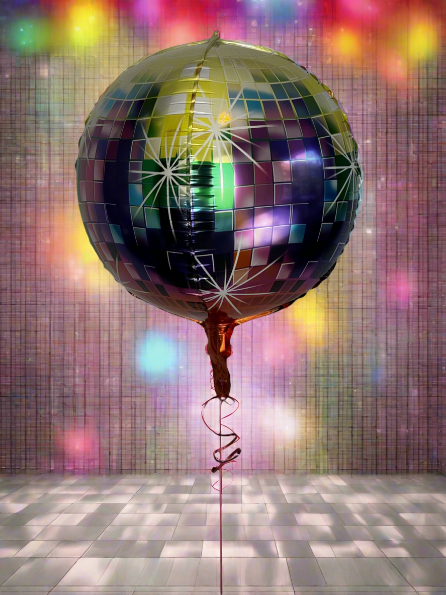 Disco Ball Foil Balloons (3 Pieces)