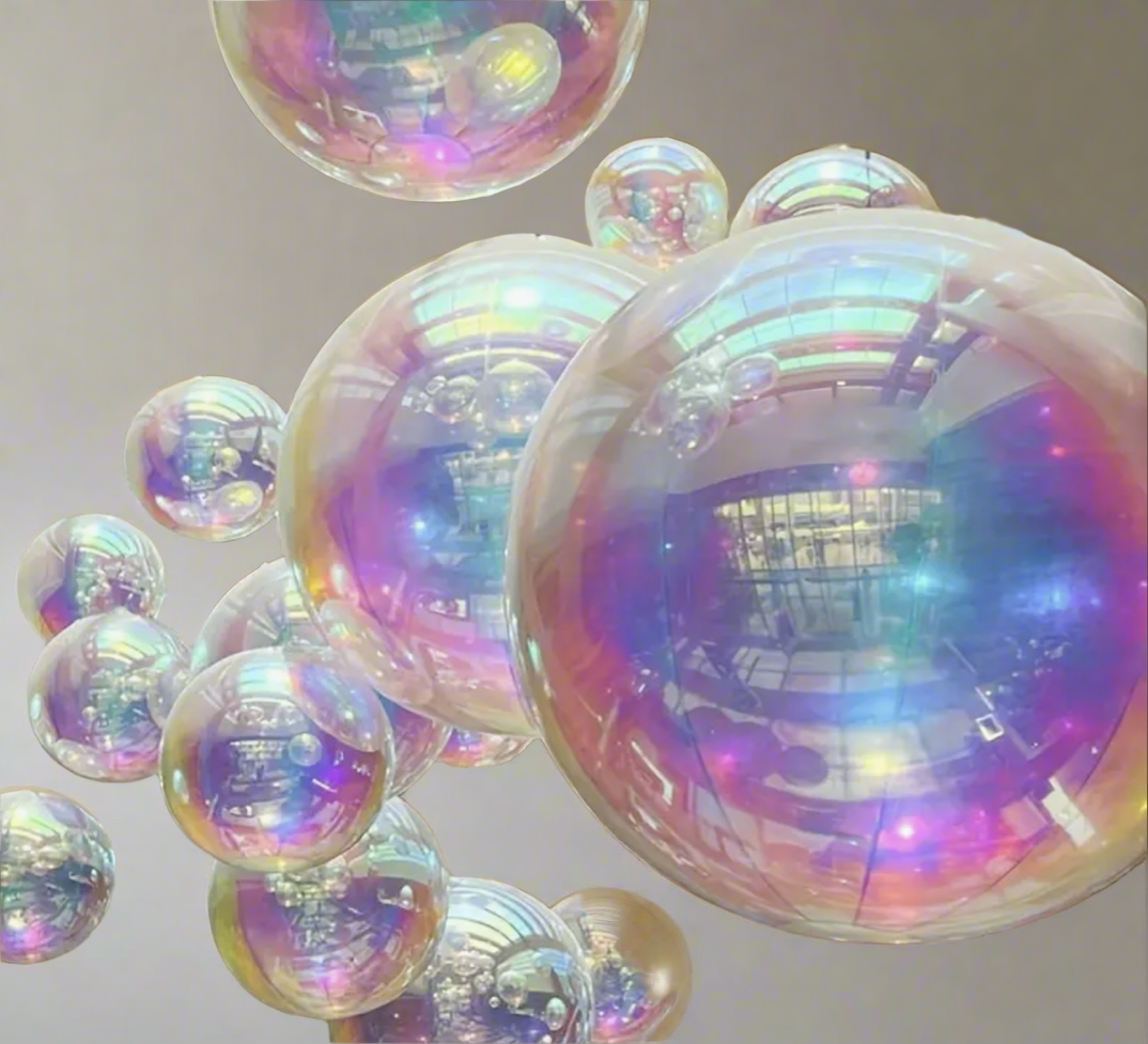 Giant 4D Holographic Sphere Balloons – Pack of 6