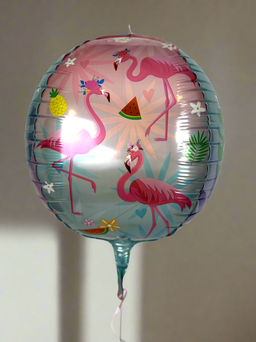 Tropical Flamingo Foil Balloon - pack of 5