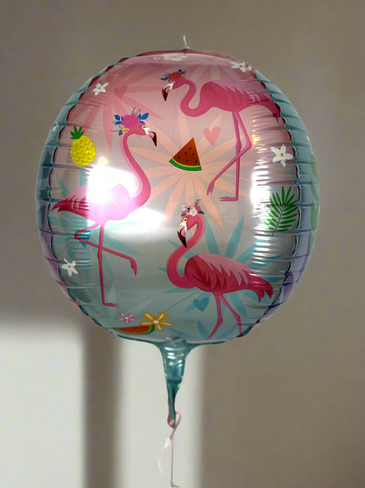 Tropical Flamingo Foil Balloon - pack of 5