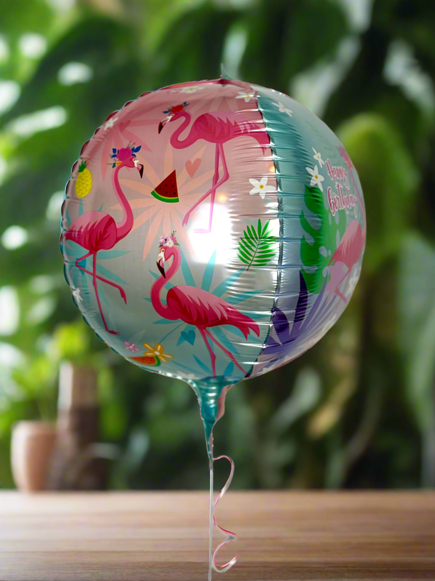 Tropical Flamingo Foil Balloon - pack of 5