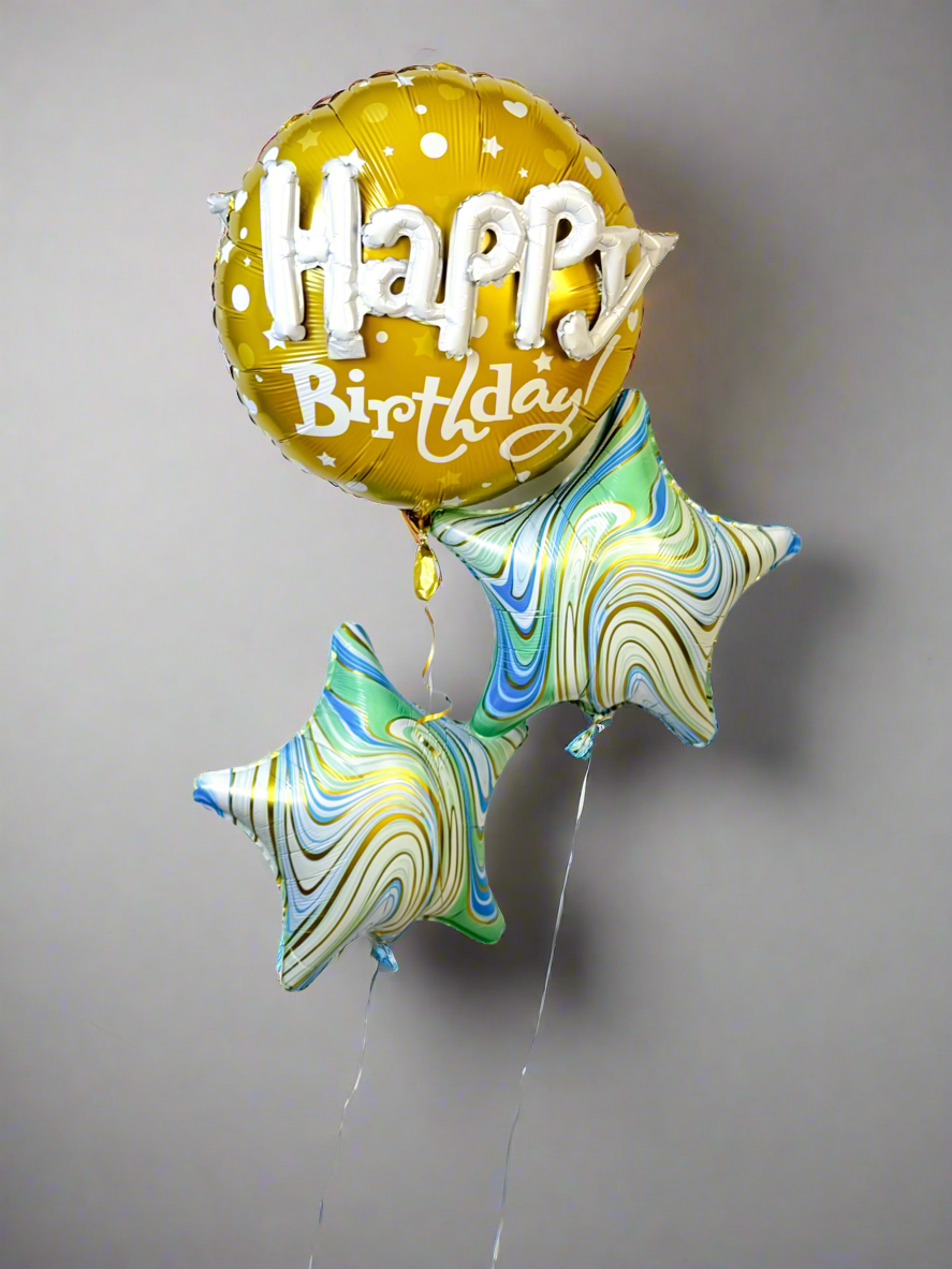 Giant Gold “Happy Birthday” Foil Balloon