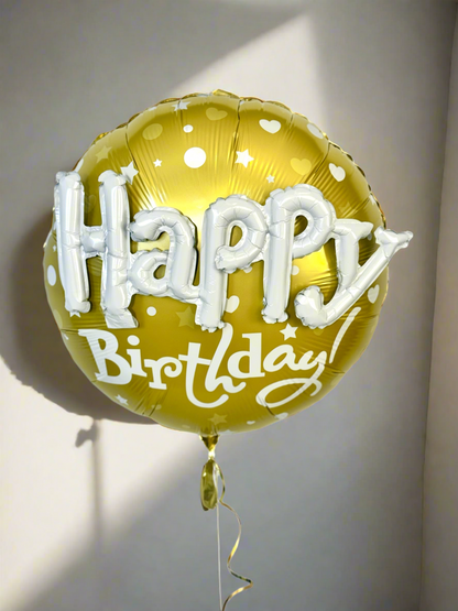 Giant Gold “Happy Birthday” Foil Balloon