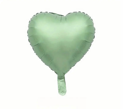 Heart-Shaped Foil Balloons (6 Pieces)