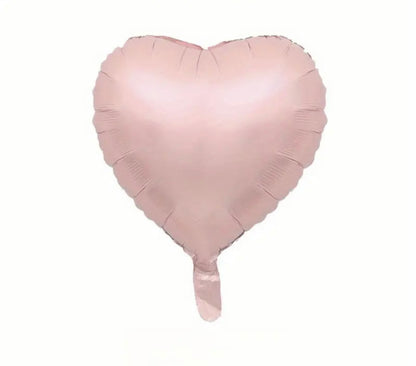 Heart-Shaped Foil Balloons (6 Pieces)