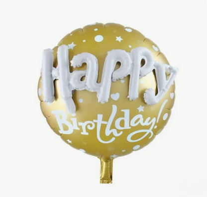 Giant Gold “Happy Birthday” Foil Balloon