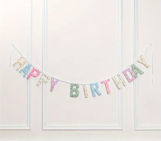 Floral Happy Birthday Banner – 3.5m